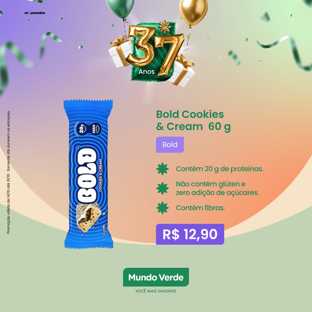 BOLD COOKIES E CREAM 60G