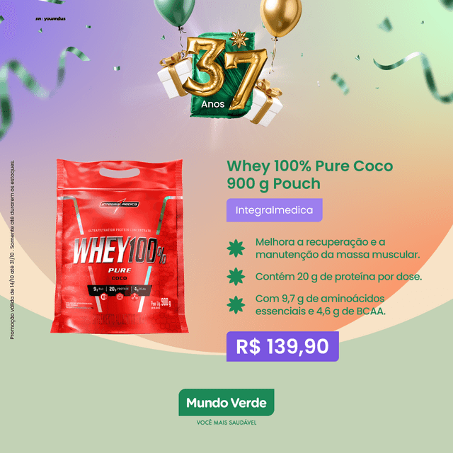 WHEY 100% PURE 900G COCO