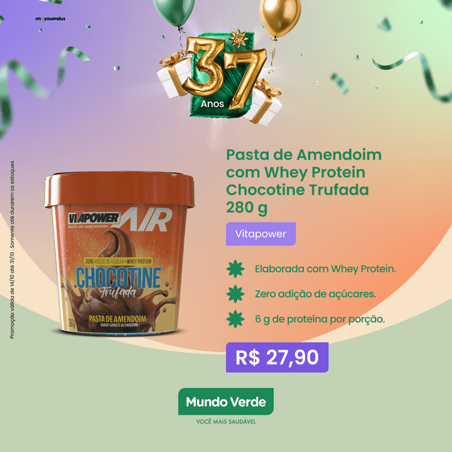 PASTA DE AMENDOIN COM WHEY PROTEIN CHOCOTINE TRUFADA 280G